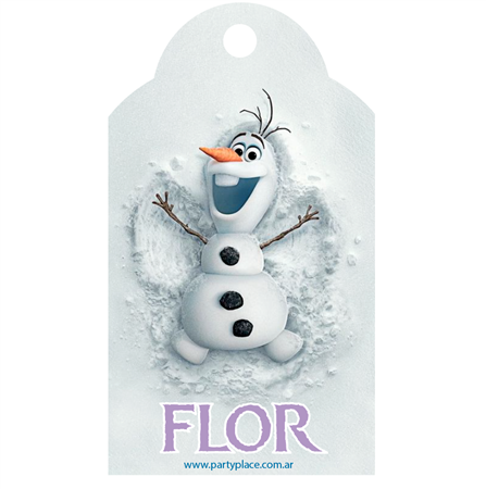 Tarjetas largas con cinta FROZEN II Olaf 24u Pers